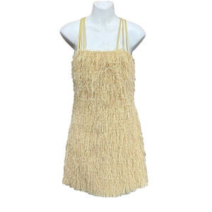 Bailey 44 honey fringe feather strappy dress Small cocktail party